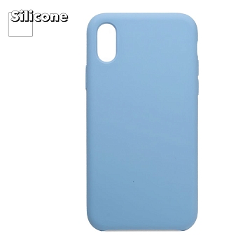 Силиконовый чехол "LP" для Apple iPhone X, XS "Protect Cover", голубой (коробка)