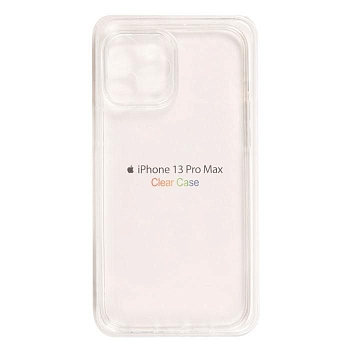 Чехол Clear Case для Apple iPhone 13 Pro Max, прозрачный, силикон